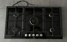 piano cottura AEG 5 fuochi 90 cm In Vetro Nero