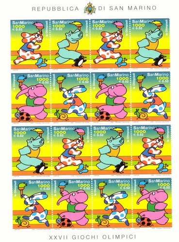2000 minifoglio san marino - 2000,
