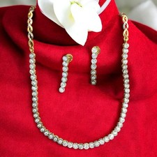 Splendididi orecchini collana tennis diamanti brillanti rotondi da 2,18 ct...