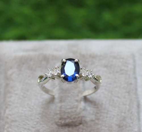 Anello zaffiro blu - anello,
