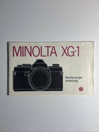 Minolta manuale di - xg-1,