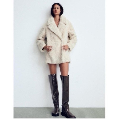 Zara cappotto teddy - zara,