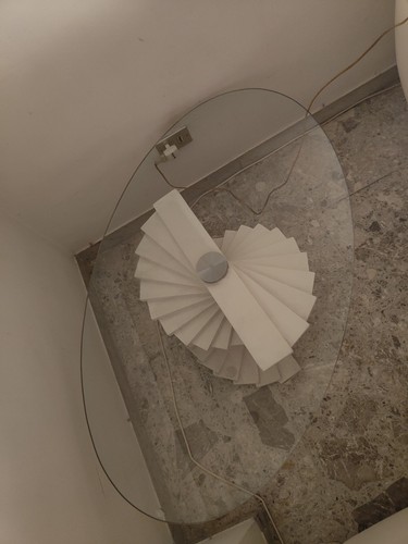 Tavolo ovale cristallo e - in,