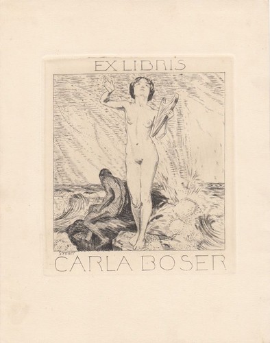 Exlibris libris acquaforte - ex,