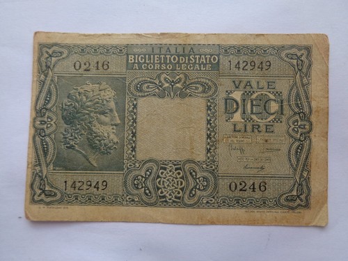 Banconota dieci lire - banconota,