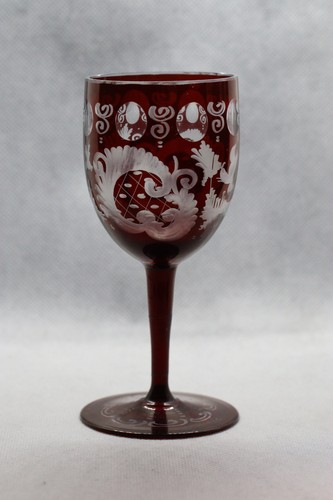 Bicchiere vino rosso rubino - rosso,