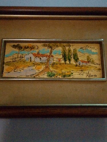 Quadro vintage lavorato a - lavorato,