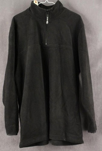 Maglione pile nero zip - 1/4,