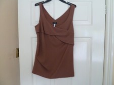 Top da donna marrone senza