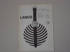advertising Pubblicità 1966 LANCO SUPER DE LUXE 17