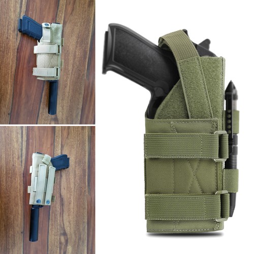 Tactical molle pistol holder - tactical,