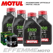 Tagliando TRIUMPH Speed Four 600 2003-2004 (4 MOTUL 5100 10W40 + filtro olio)