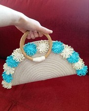 Borsa in paglia fatta a mano