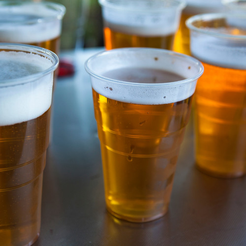 Reusable half pint plastic - half,