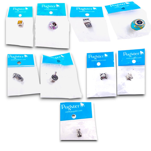 Lotto charm pugster 9pz nuovi - lotto,