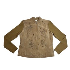 Coldwater Creek Suede Full Zip