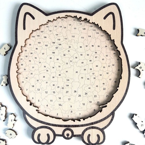 Puzzle legno per forma - per, di