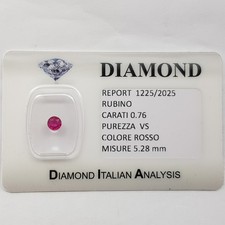 Rubino taglio tondo ct in - rubino,