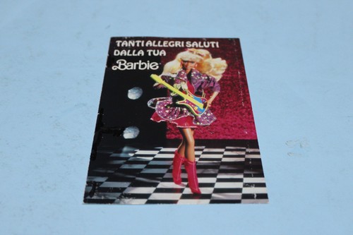 Cartolina barbie anni molto - 80,