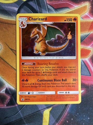 Charizard sm226 black star - black,