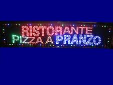 INSEGNA A LED CON SCRITTO RISTORANTE PIZZA A PRANZO  125x35