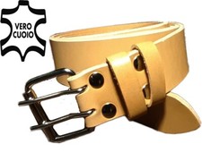 CINTURA UOMO IN CUOIO ARTIGIANALE LAVORO, TREKKING, SPORT FATTA A MANO NATURALE