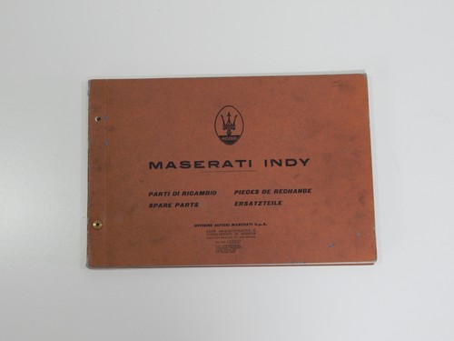 Maserati indy manuale ricambi - maserati,