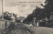 BELLAVISTA - Portici Napoli - Strada Nuova e Panorama 1916 Cartolina Ed.Ragozino