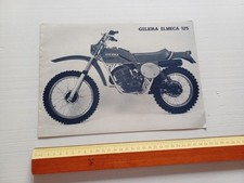 Gilera ELMECA 125 Cross CR8 - 125 Regolarità 1978 depliant originale ITALIANO