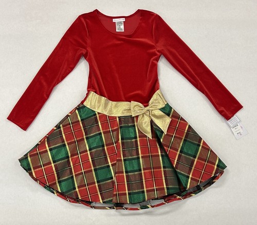 Nwt bonnie jean red - bonnie, red/green/gold