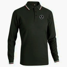 POLO MERCEDES RICAMATA SUL PETTO, COLORE  NERO TG L