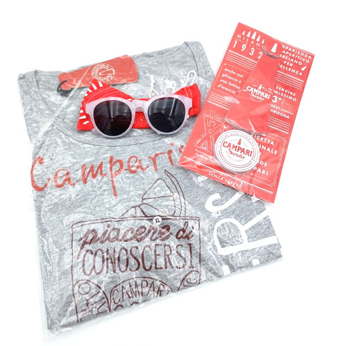 Campari soda set pubblicitario - soda,