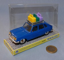 Minialuxe Originale 1/43 : Renault R16 & galerie valises (Version SHELL - Bleu)