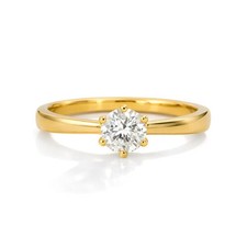 Anello con diamante solitario