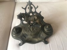 Calamaio portacarte in bronzo