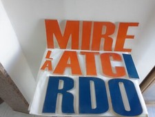 Lettere in Plexiglass lotto anni'70