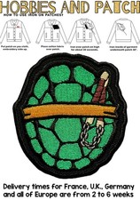 patch Michelangelo tartaruga Teenage Mutant Ninja Turtles guscio nunchaku toppa