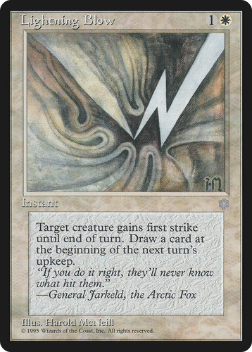 Lightning blow mtg ice - x,