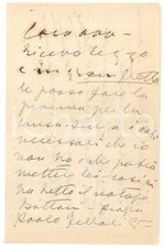 1950 ca s. l. Lettera Emma GRAMATICA per una causa in corso *Autografo