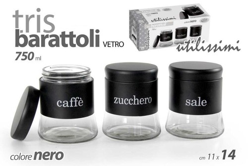 Set tris barattoli - barattoli, cucina