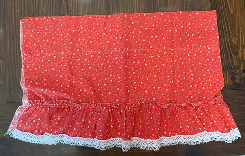 Valance floreale vintage bordo