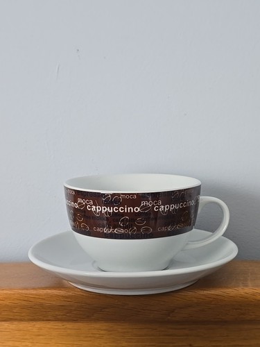 Dark brown cappuccino - mug, cup
