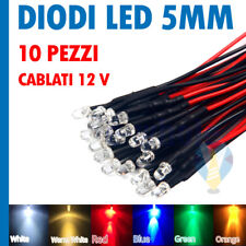 10 Diodi LED 12V SUPERLUMINOSI per AUTO MOTO CAMPER CASA SCOOTER BARCA DJ