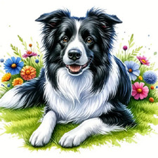 Ciondolo unico BORDER COLLIE