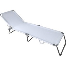 2 Lettini Giardino in Acciaio