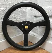 Volante originale Momo Cavallino 360mm in pelle nera. Classico retrò.  7A