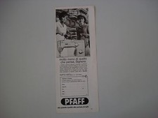 advertising Pubblicità 1968 MACCHINA PER CUCIRE PFAFF 260