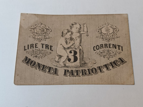 Moneta patriottica tre lire - patriottica,