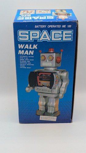 Robot giocattolo latta metallo
