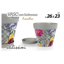 VASO GIARDINO CON SOTTOVASO IN